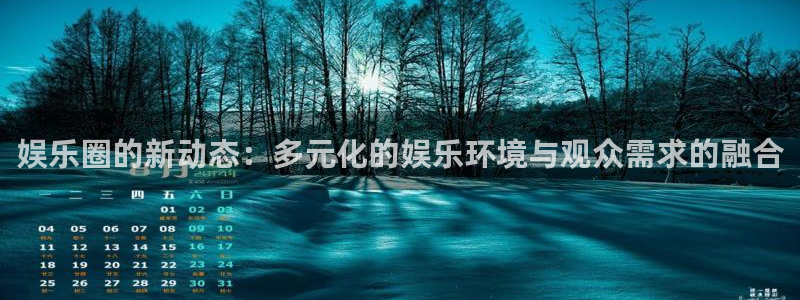 赢乐彩票包怎么样：娱乐圈的新动态：多元化的娱乐环境与观众需求的融合
