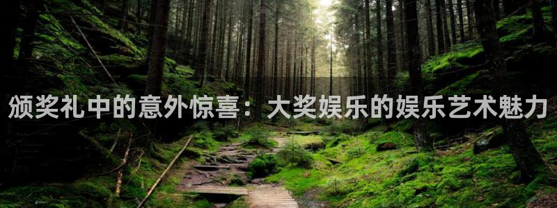 赢乐彩票2登录：颁奖礼中的意外惊喜：大奖娱乐的娱乐艺术魅力