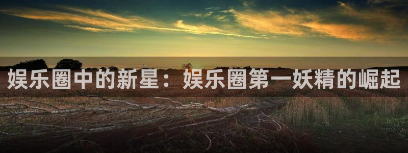 赢乐彩票5注册：娱乐圈中的新星：娱乐圈第一妖精的崛起