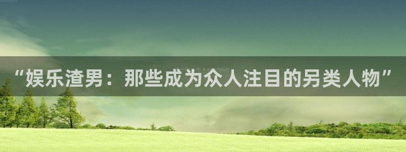 赢乐彩票凯捷开号链接：“娱乐渣男：那些成为众人注目的另类人物”